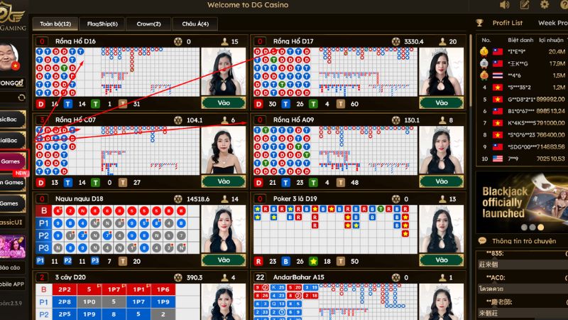 Hướng dẫn chơi Rồng Hổ Kubet - 5 Bước Đơn Giản, Xem Ngay! 4 Chọn game Rồng Hổ để tham gia